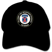 Детская бейсбольная кепка для малышей, ветеран армии США, 10-я горная стрелковая дивизия, Регулируемая Кепка для водителя грузовика, Кепка с солнцезащитным козырьком