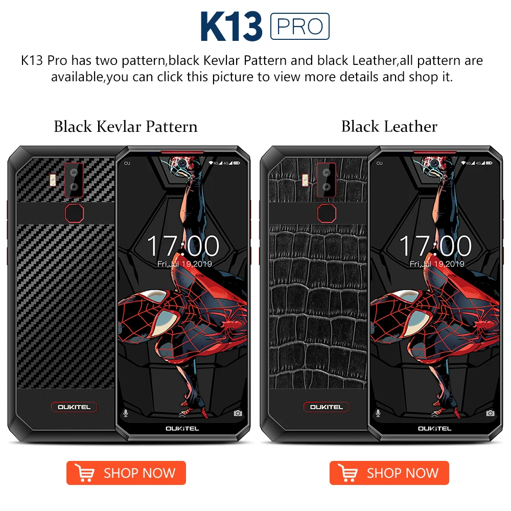 OUKITEL K13 Pro 11000mAh 6,4" 19,5: 9 Android 9,0 экран мобильного телефона MT6762 4G ram 64G rom 5 V/6A OTA NFC отпечатков пальцев Смартфон