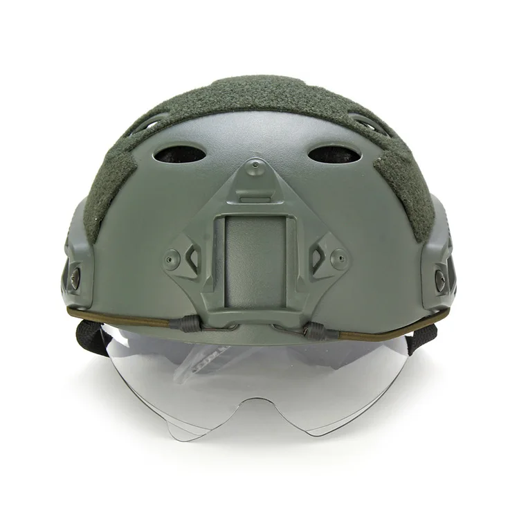 

Fast Helmet Goggles Version PJ-Army Fans Suspension System Rapid Response Tactical Helmet Lightweight Anticollision Helmet