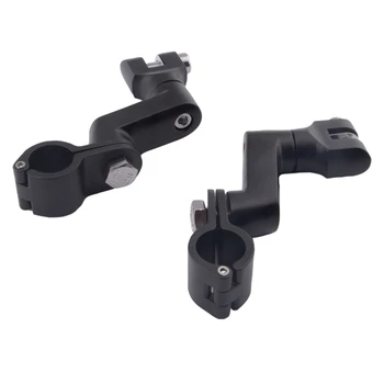 

Reliable Motorcycle Highway Engine Guard Offset Foot Pegs Mount Clamp On for Harley Street Glide Black