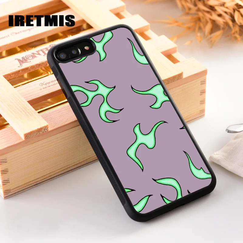 Силиконовый резиновый чехол Iretmis для iPhone 6 6S 7 8 PLUS X XS XR 11 Pro Max | Мобильные телефоны и