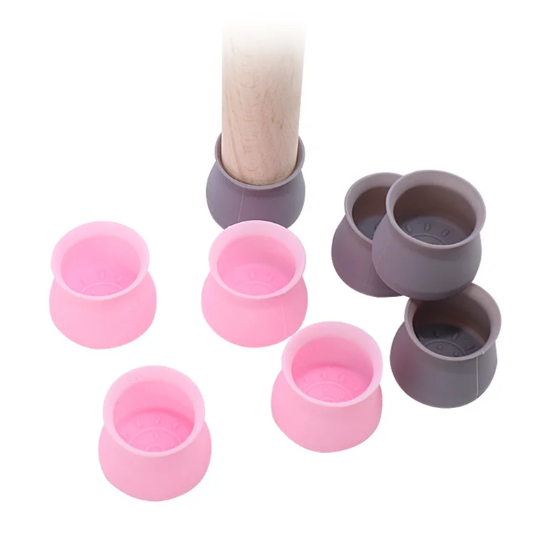 

16 Pcs Silicone Furniture Leg Protection Cover Table Feet Pad Floor Protector for Home 4MM --M25