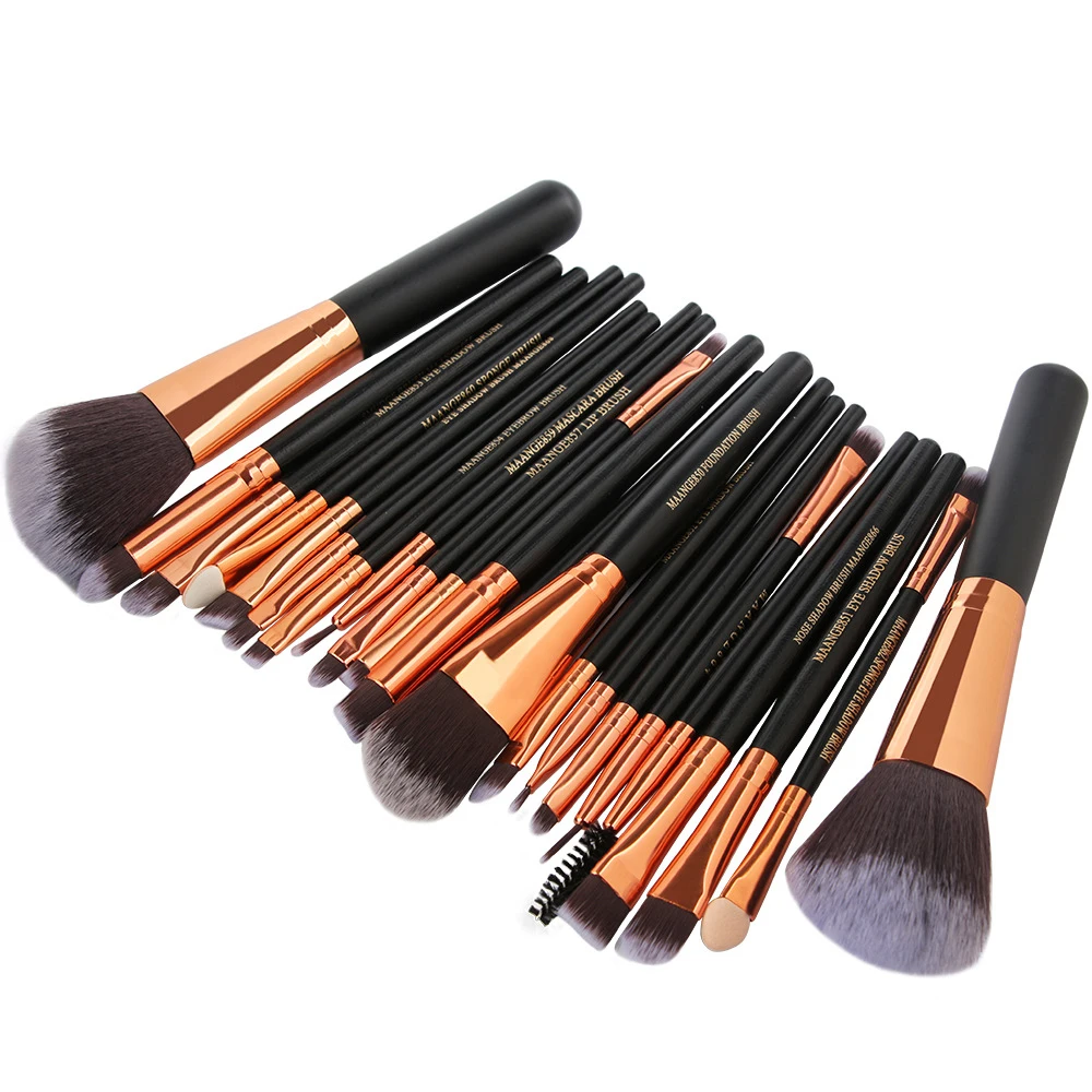 OWOSC 22Pcs Makeup Brushes Tool Set Cosmetic Powder Eye Shadow Foundation Blush Blending Natural Beauty Make Up Brush Maquiagem