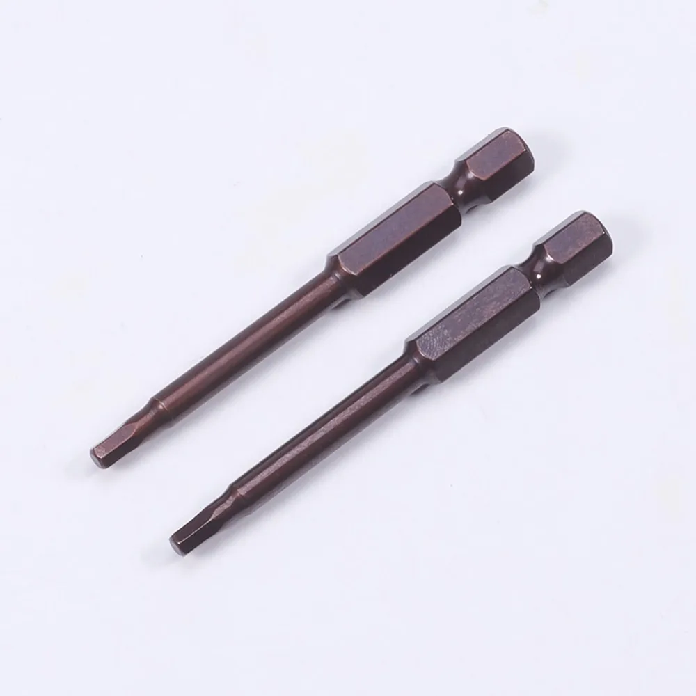 Utoolmart 10 шт. 1/4 ''H2.5 H3 шестигранный хвостовик отвертки S2 50/65 мм Длина Магнитный шестигранной головкой винт драйвер для бурового долота pdc ремонтных инструментов