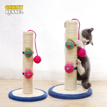 

CAWAYI KENNEL Pet Cat Sisal Climbing Tree Kitten Scraper Board Scratching Post For Cats Jumping Platform mascotas rascador gato