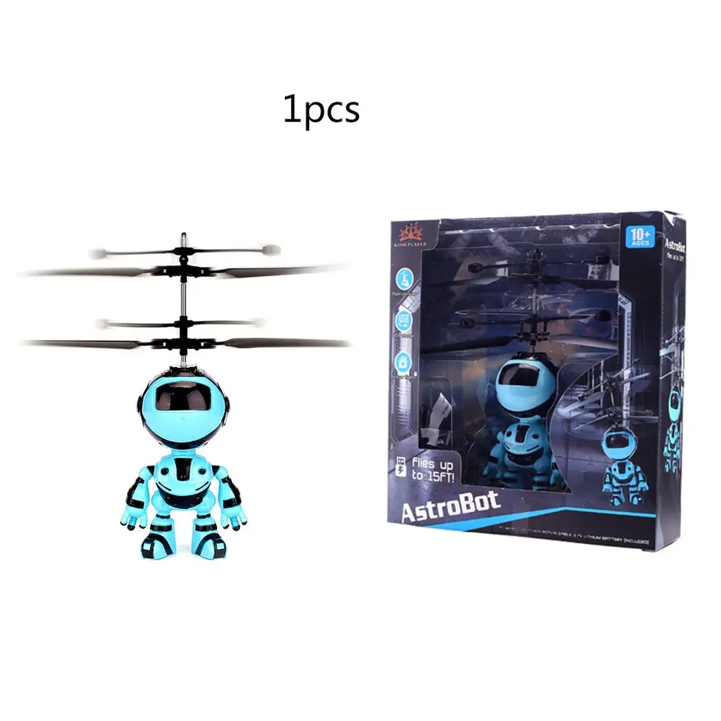

Robot Suspension Induction Aircraft Children'S Suspension Toy Lighting Toy Helicopter Flying Toy Rechargeable Drone