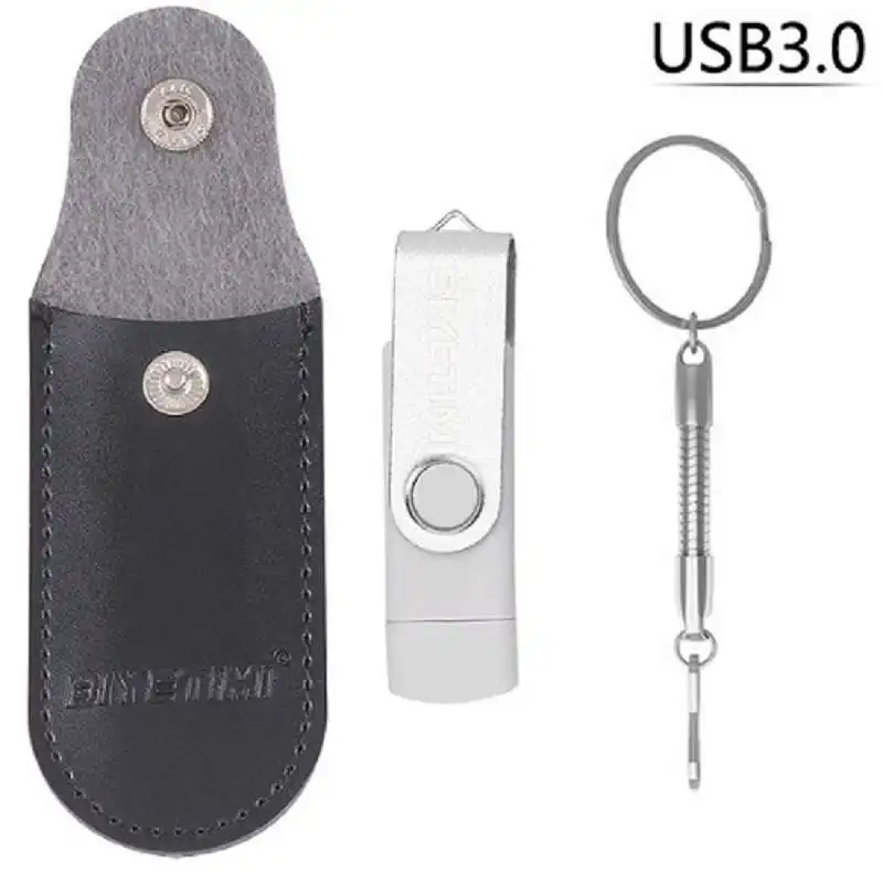 Biyetimi usb type-c 3,0 флеш-накопитель для телефона и компьютера 32 Гб 64 Гб 128 ГБ 256 ГБ реальная емкость флеш-накопитель Флешка usb - Цвет: Белый