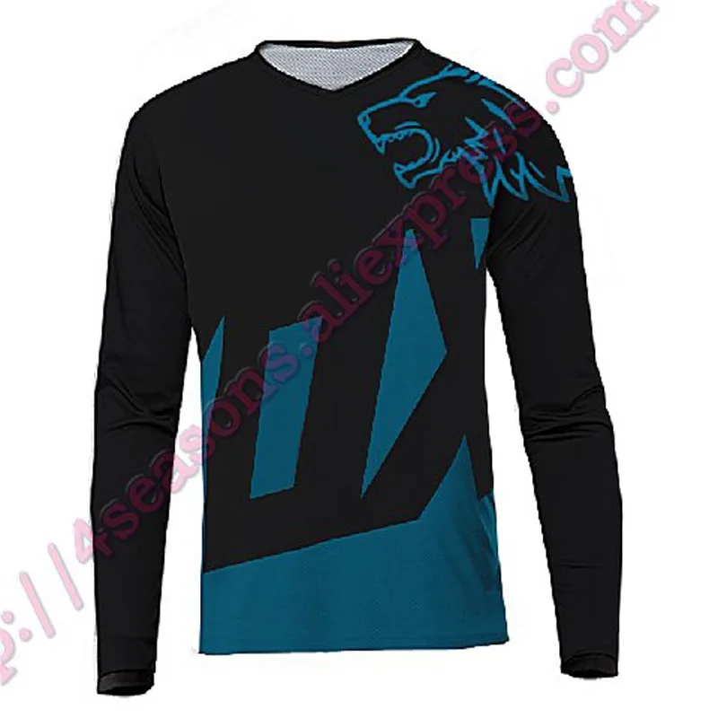 Горные Джерси Длинные рукава Мотокросс camiseta ropa mtb горный велосипед dh рубашка в байкерском стиле