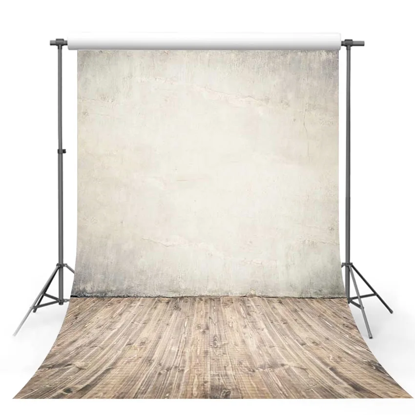 SUTAIBAI Wood Floor Backdrop Retro Gray Wall Photography Background Photo Studio Props | Электроника