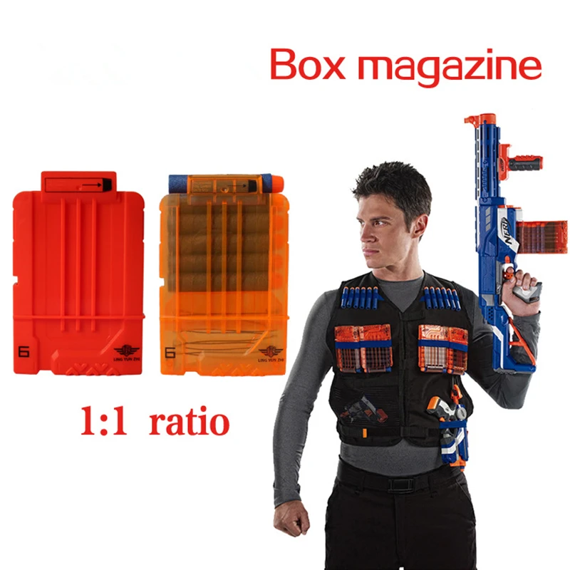 2 шт. зажим для картриджей автомата Nerf игр на открытом воздухе |