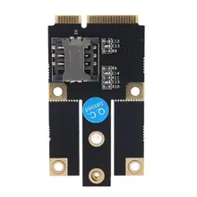 NGFF M.2 2242 to Mini Pcie 3G 4G Adapter for SIM Card Slot for EM7355 MU736 Kit