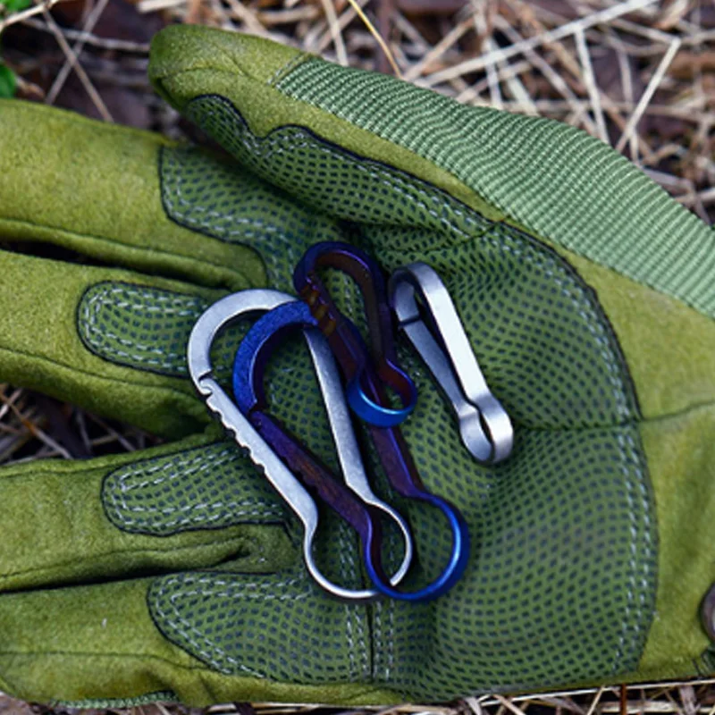 Titanium Mini High Loading-Bearing Carabiner Outdoor Hook Edc Tool Carabiner Keychain