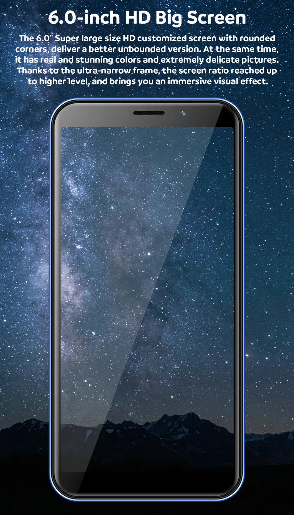 6.0-inch HD Big Screen