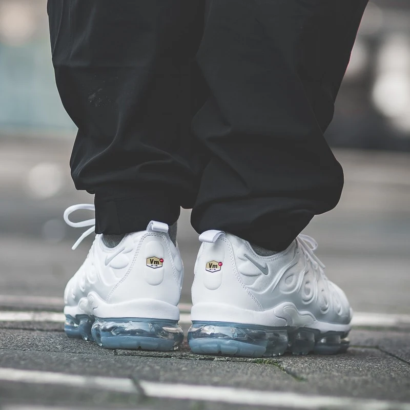 Nike Air Vapormax Plus TM Мужская обувь для бега, фитнеса, спорта на открытом воздухе, модные амортизирующие кроссовки, Нескользящие, прочные, 924453-004