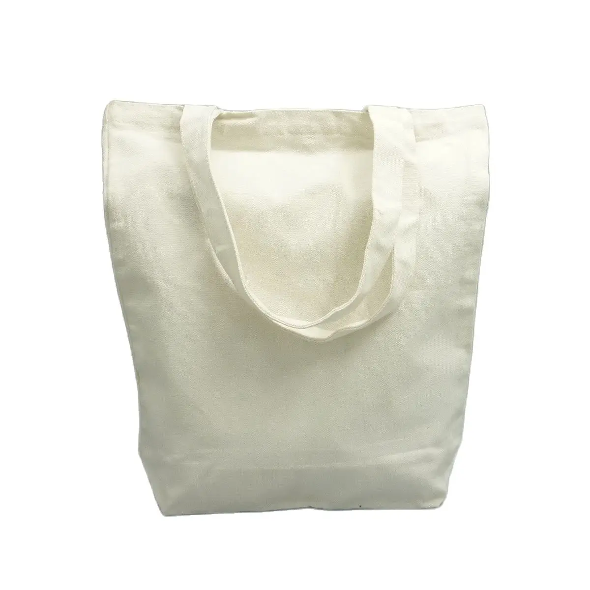 1x Custom Fashion Women White Cotton Canvas Bag Blank Cotton Beach