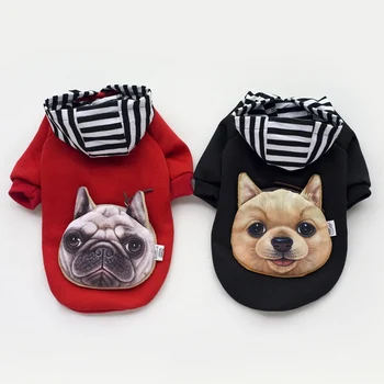 

Lovely Dog Hoodies Soft Warm Autumn Winter Pet Jacket Coat For Small Medium Dogs Breathable Fashion Pet Costumes