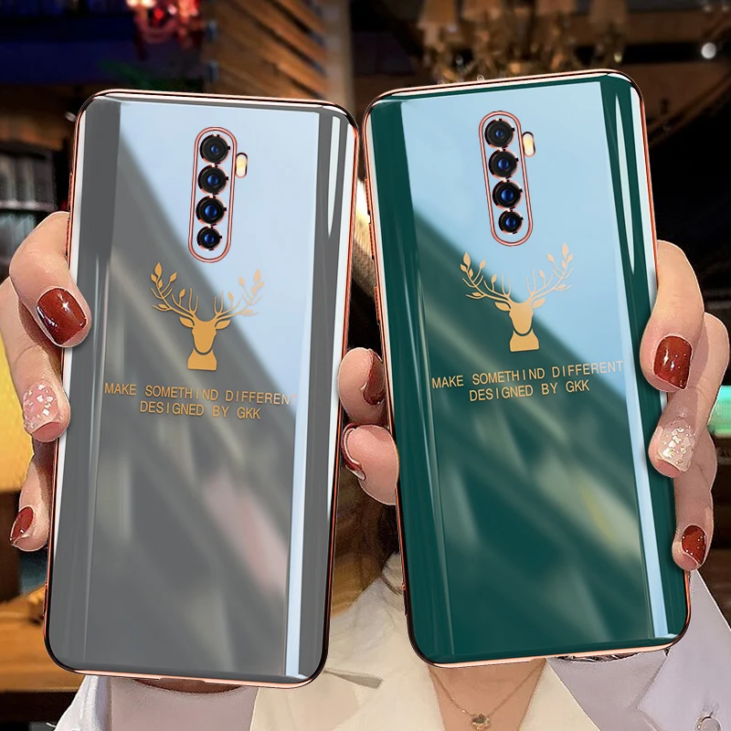 Чехол с покрытием для OPPO Reno Ace 2 Z A5 A9 2020 мягкий силиконовый ударопрочный чехол из