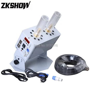 

Double Dual Barrels LED CO2 Cryo Jet Machine RGB DMX Luz DJ Disco Party Club Stage Effect Concert Wedding Music Event Equipment