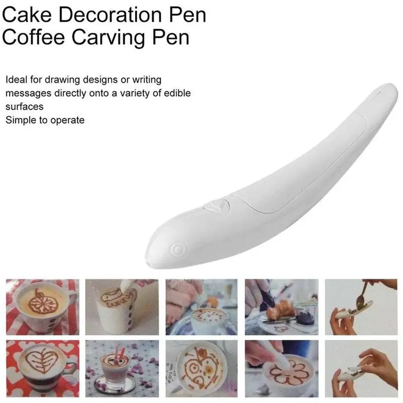 Креативная ручка для кофе, торта, кофе, резная ручка, кондитерские инструменты, инструменты для украшения торта, ручка для латте, специй, бариста, для выпечки, искусство G8X0