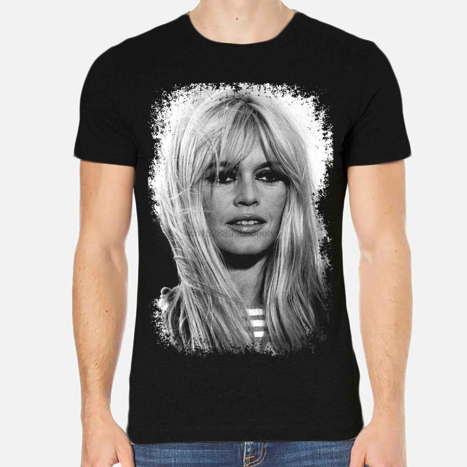 Brigitte Bardot знаменитостей Мужская футболка одежда 3-A-141 |