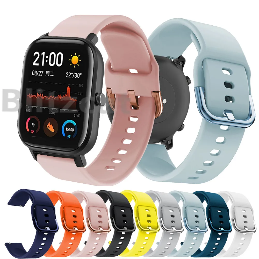 Ремешок спортивный для Xiaomi Huami Amazfit bip lite сменный Браслет часов GTR 42 мм
