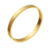 Luxury Cuff Bracelet Bangle Stainless Steel  Bracelet Carving Roman Numeral Couple Roman Bangle For Men Women Jewelry 4