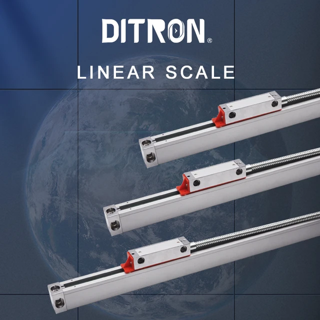 DITRON 01100mm 1um Resolution Optical Sensor Linear Optical Scale DB9