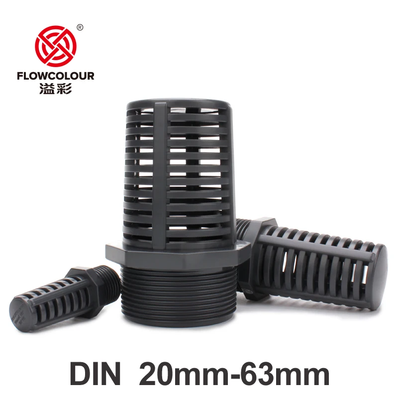 flowcolour pvc threaded succao overflow screen filtro 05