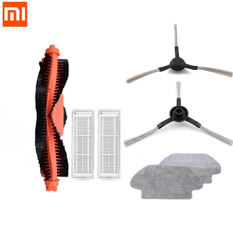 Xiaomi mi jia mi Робот 2 пылесос styj02ym запасные наборы основной боковым щеткам обеспечен швабры фильтры запасные части 2-в-1 резервуар для воды - Цвет: brushes mops filters