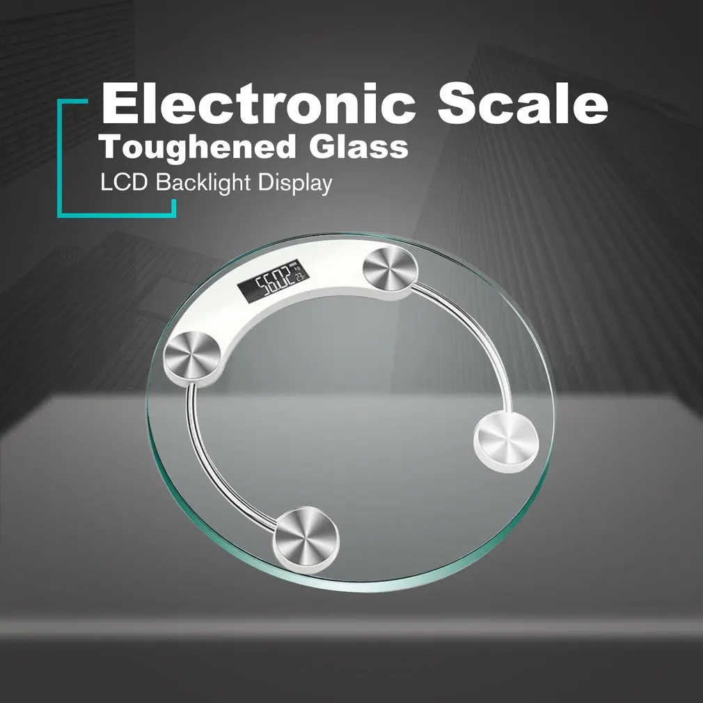 

Electronic Weighing Scale Household Body Bathroom Scale LCD Tempered Glass Backlight Digital Display Weight Scale Sale
