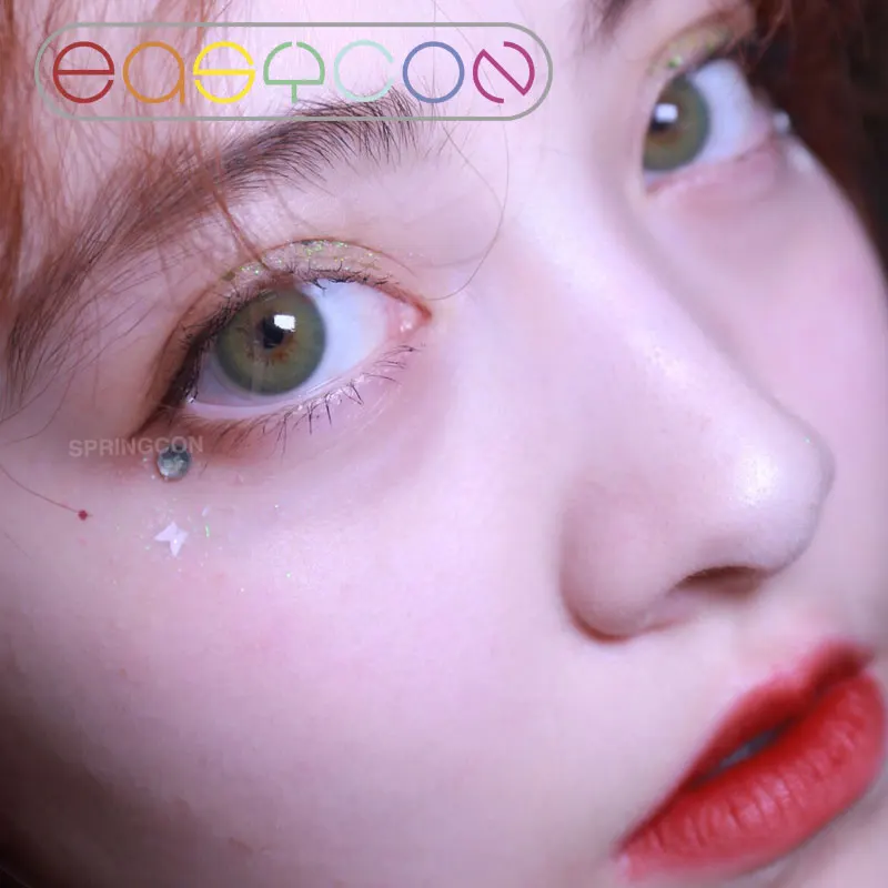 EASYCON Eyes Cosmetics Fantasy ocean solid цветные контактные линзы эксклюзивный годовой макияж