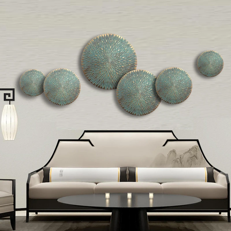 Китайская деревянная круглая настенная подвеска украшение для дома гостиной