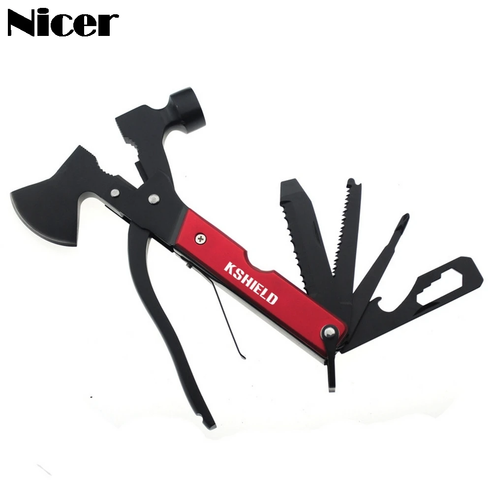 14 In 1 EDC Multitool Pliers Folding Knife Tactical Survival Camping Outdoor Hatchets Axes Machete Hammer Screwdriver Hand Tools|Pliers| - AliExpress