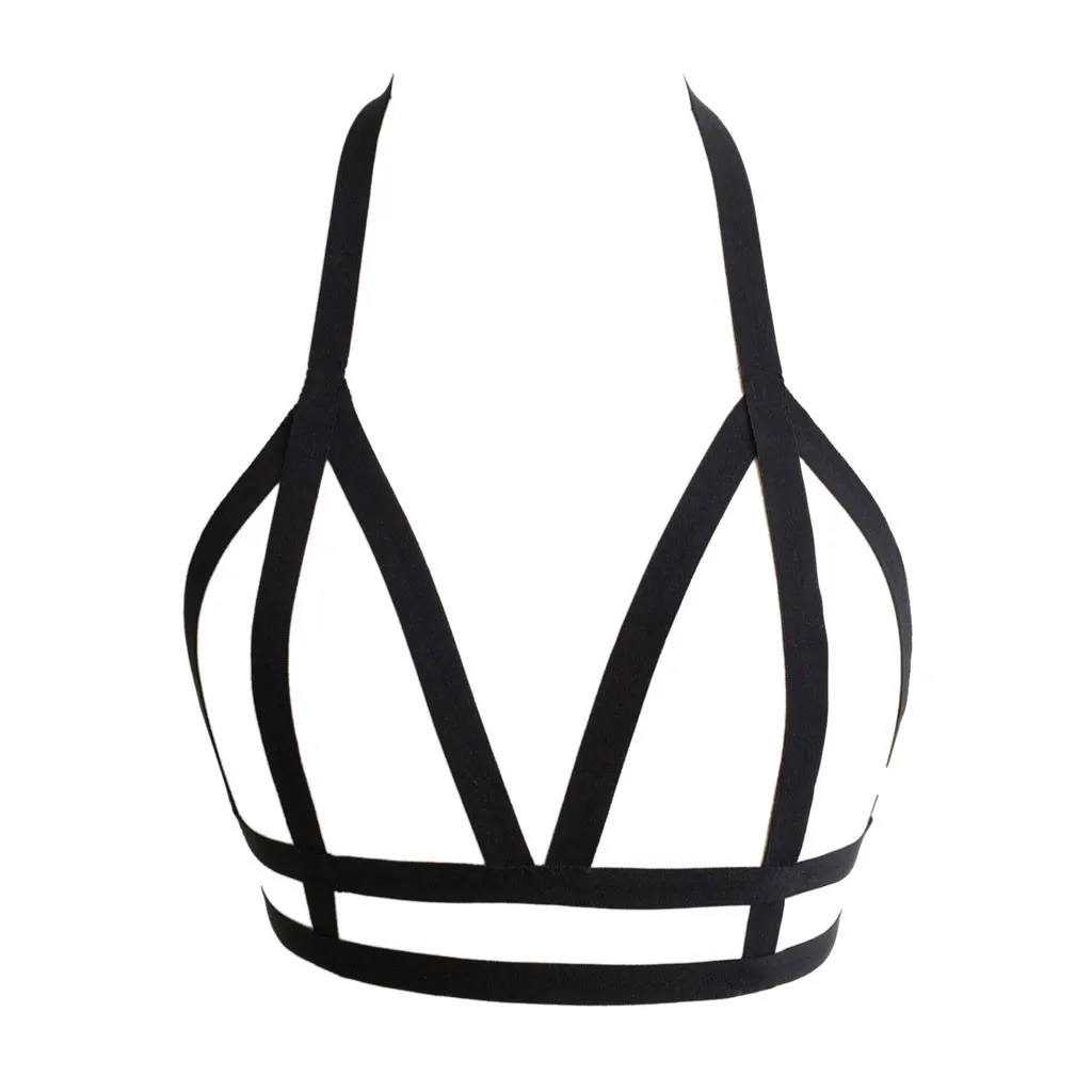 Erotic Sexy Bra Underwear Women Elastic Cage Bra Strappy Porno Sexy Lingerie Hollow Out Babydoll Lenceria Porn Mujer Sex Costume