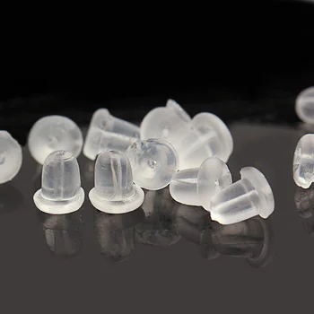 

1000Pcs Silicone Earring Backs Holder Safety Anti-Allergic Plugs Accessories DIY Ear Stopper Jewelry Findings Components