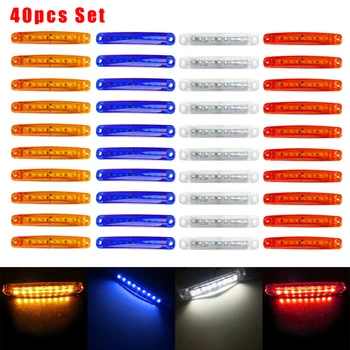 

9-LED Lights Lights Truck Bus 40PCS 24V 9LED 40Pcs Indicator Clearance