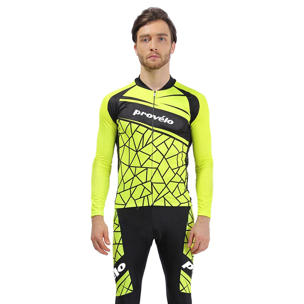 Winter Thermal Fleece Men's Cycling Jersey Set Mountain Bike Bicycle Uniform Long Sleeve Cycling Clothing Road Bicycle Warm Sets