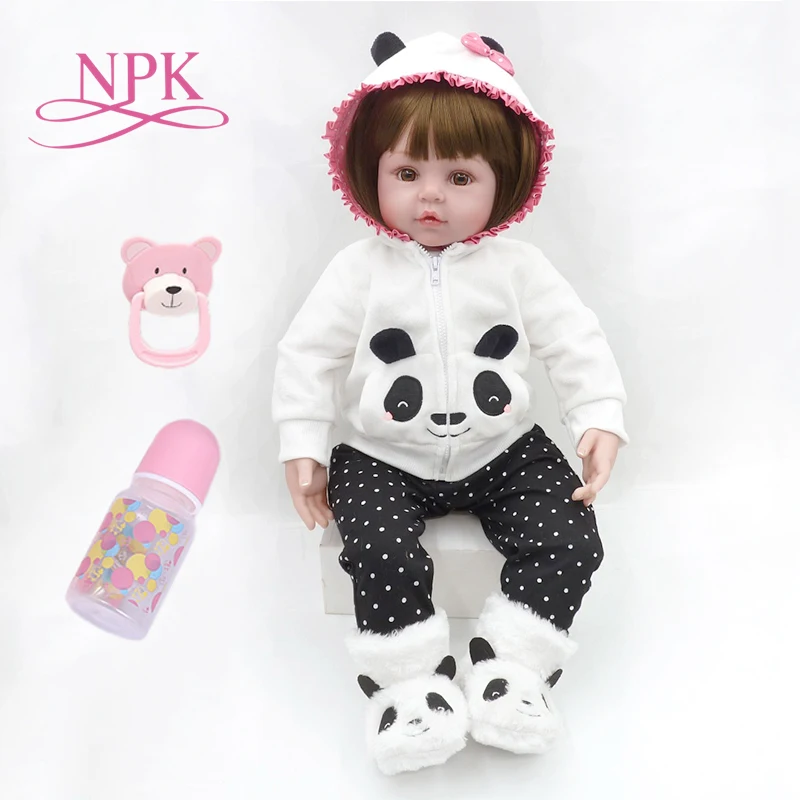 

NPK Bebes Reborn Doll 48cm Baby Girl Dolls Soft Silicone Boneca Reborn Brinquedos Bonecas Children's Gifts Toys Bed Time Plamate