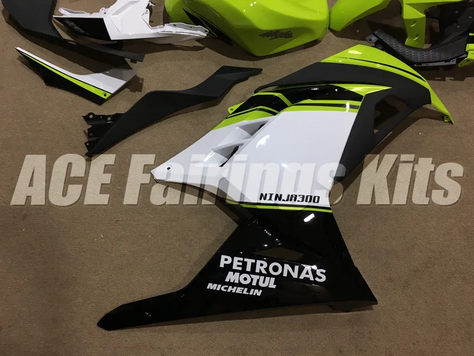 ГОРЯЧИЙ ABS полный обтекатель для Kawasaki Ninja300 EX300 300R 2013 13 14 15 16 Обтекатели набор+ крышка бака на заказ