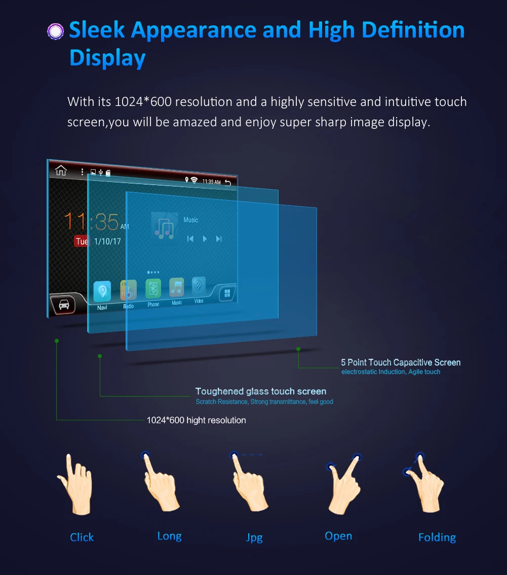 Top 2 din Android 9.0 Octa Core PX6 Car Radio Stereo GPS Navi Audio Video Player Unit PC Wifi BT HDMI AMP 7851 OBD DAB+ SWC 4G+64G 43