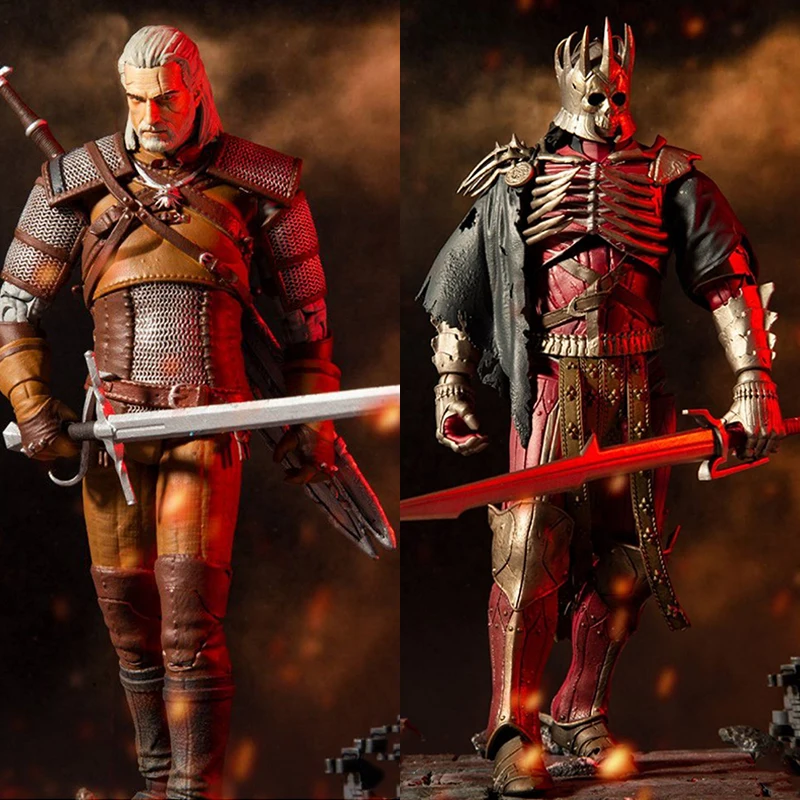 

US RPG Game Wild Hunt Toys Witchers Geralt of Rivia Vesemir Villain Eredin Ciri PVC Action Figure Toy Dolls Model