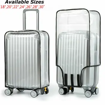

18-30'' PVC Transparent Waterproof Suitcase Cover Travel Luggage Box Anti Dust Protector Raincoat