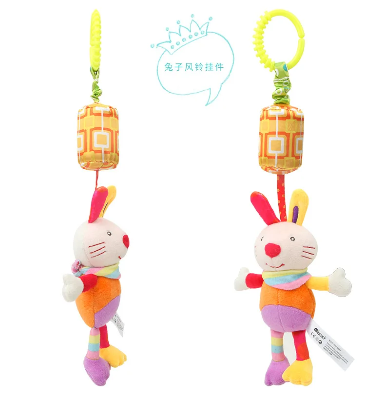 Baby Wind Chime Детская Подвеска для коляски кролик пчелы птица сова собака украшения автомобиля подвесная кровать детские игрушки с