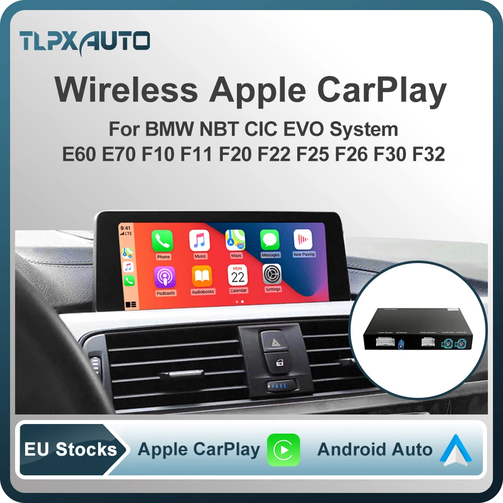 Беспроводной автомобильный декодер Apple CarPlay Android для BMW E60 E70 E71 E84 F01 F02 F10 F11 F20 F25 F26 F30