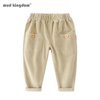 

Mudkingdom Toddler Boys Corduroy Pants Cotton Big Pocket Causal Elastic Waist
