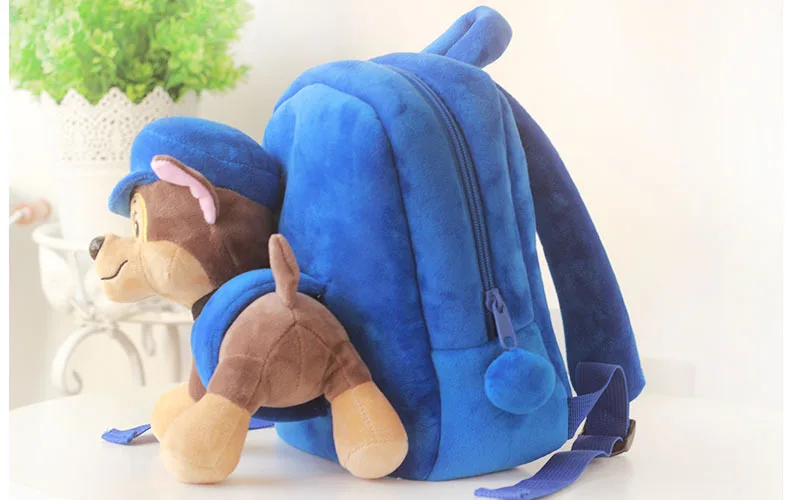 

Paw Patrol Dog Cartoon Plush Backpack Chase Doll Separable Small School Bag Soft Harmless Children Action Figures Multiple Style
