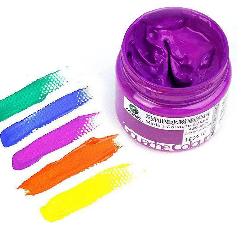 100ml/bottle of large-capacity gouache paint hand-painted poster graffiti paint colorful school art watercolor 42 colors