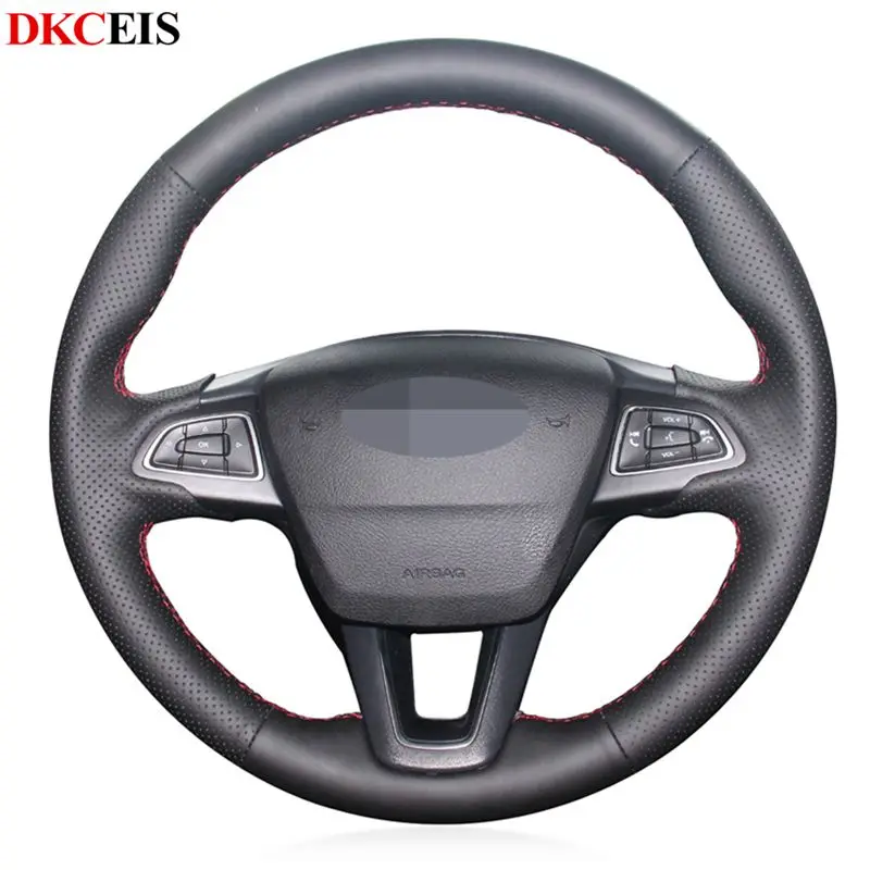 DIY черная мягкая Φ для Ford Focus 3 2015 2018 Kuga 2016 2019 Escape из искусственной кожи Ecosport