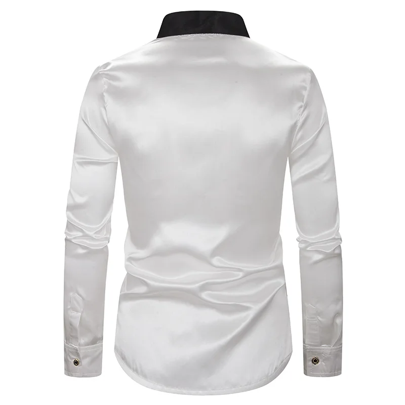 Черная, красная рубашка в стиле пэчворк для мужчин Camisa Social Masculina, новая брендовая мужская рубашка с воротником «Мандарин», школьная рубашка для студента