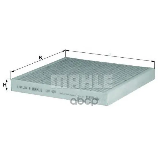 Фильтр Салона Угольный Mahle/Knecht арт. LAK430